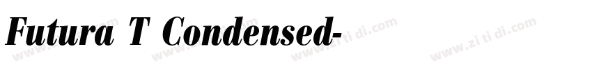 Futura T Condensed字体转换 Futura T Condensed字体转换